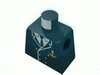 Набор LEGO Torso Boat Captain, Suit Double Breasted and Gold Anchor Logo Print / Black Arms / Yellow Hands, Черный