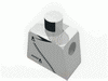 Набор LEGO Torso Zipper Curved on Jacket and Pocket Print (black zipper) / White Arms / Yellow Hands, Белый