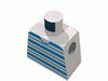 Набор LEGO Torso Horizontal Blue Stripes Print / Blue Arms / Yellow Hands, Белый