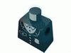 Набор LEGO Torso Police Uniform with White Badge and Pocket Print / Black Arms / Yellow Hands, Черный
