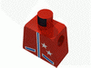 Набор LEGO Torso Race Two Stars Jacket Print with Blue Lines / Red Arms / Yellow Hands, Красный