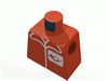 Набор LEGO Torso Post Office Worker, Suit and Horn Logo Print / Red Arms / Yellow Hands, Красный