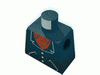 Набор LEGO Torso Suit and Red Shirt Print / Black Arms / Yellow Hands, Черный