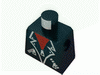 Набор LEGO Torso Leather Jacket Print / Black Arms / Yellow Hands, Черный