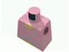 Набор LEGO Torso Paradisa Pink Shirt Tied at Bottom with Blue Flowers Print / Yellow Arms / Yellow Hands, Розовый