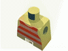 Набор LEGO Torso Pirate Stripes Red / White with Gold Belt Buckle Print / Yellow Arms / Yellow Hands, Желтый