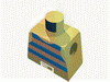 Набор LEGO Torso Pirate Stripes Blue / White with Gold Belt Buckle Print / Yellow Arms / Yellow Hands, Желтый