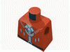 Набор LEGO Torso Pirate Imperial Armada Black Belt, Silver Buttons, Necklace Print / Red Arms / Yellow Hands, Красный