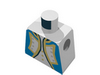 Набор LEGO Torso Pirate Imperial Soldier Officer Print (Blue) / Blue Arms / Yellow Hands, Белый