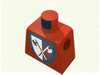 Набор LEGO Torso Castle Crusaders Crossed Axe Shield Print / Blue Arms / Yellow Hands, Красный