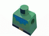 Набор LEGO Torso Castle Forestman Blue Collar Print / Blue Arms / Yellow Hands, Зеленый