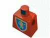 Набор LEGO Torso Castle Crusaders Gold Lion Shield Print / Blue Arms / Yellow Hands, Красный