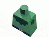 Набор LEGO Torso Castle Forestman Black Collar Print / Black Arms / Yellow Hands, Зеленый