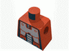 Набор LEGO Torso Space Robot Print (Exploriens) / White Arms / Black Hands, Белый