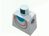 Набор LEGO Torso Red Necklace and Blue Undershirt Print / White Arms / Yellow Hands, Белый