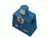 Набор LEGO Torso Train with Logo, Three Gold Buttons, Red Tie, Pencil & Paper in Pocket Print / Dark Blue Arms / Light Flesh Hands, Темно-синий