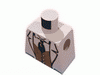Набор LEGO Torso Adventurers Jungle Suit, Brown Vest, Black Tie Print / White Arms / Black Hands, Белый
