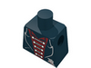 Набор LEGO Torso Studios Black Suit, Red Shirt, Gold Clasps Print (Vampire) / Black Arms / White Hands, Черный