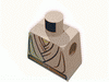 Набор LEGO Torso SW Layered Shirt, Brown Belt Print / Tan Arms / Yellow Hands, Tan
