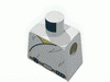 Набор LEGO Torso SW Wrap-Around Tunic and Utility Belt Print / White Arms / Yellow Hands, Белый