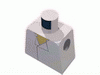 Набор LEGO Torso SW Shirt Open Collar, No Vest, Yellow Chest Print (Han Solo) / White Arms / Yellow Hands, Белый