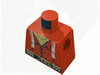 Набор LEGO Torso Western Bandit Suspenders and Ammunition on Belt Print / Red Arms / Yellow Hands, Красный