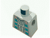 Набор LEGO Torso Western Indians Necklace and Dark Turquoise Squares Print / Tan Arms / Yellow Hands, Tan
