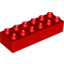 Набор LEGO Brick 2 x 6, Красный
