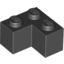 Набор LEGO Brick 2 x 2 Corner, Черный