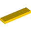 Набор LEGO Tile 1 x 4 with Groove, Желтый