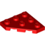 Набор LEGO Wedge Plate 3 x 3 Cut Corner, Красный
