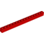 Набор LEGO Brick 1 x 16, Красный