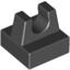 Набор LEGO Tile Special 1 x 1 with Clip and Straight Tips, Черный
