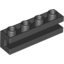 Набор LEGO Brick Special 1 x 4 with Groove, Черный