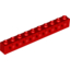 Набор LEGO Technic Brick 1 x 10 [9 Holes], Красный