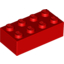 Набор LEGO Brick 2 x 4, Красный