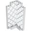 Набор LEGO Belville Wall, Lattice 6 x 6 x 12 Corner, Белый