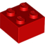 Набор LEGO Brick 2 x 2, Красный