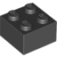 Набор LEGO Brick 2 x 2, Черный