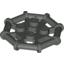 Набор LEGO Plate Special 2 x 2 with Bar Frame Octagonal, Темно-серый