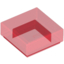 Набор LEGO Tile 1 x 1 with Groove, Прозрачный красный