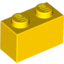 Набор LEGO Brick 1 x 2, Желтый