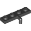 Набор LEGO Plate Special 1 x 4 with Arm Down, Черный