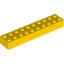 Набор LEGO Brick 2 x 10, Желтый