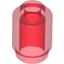 Набор LEGO Brick Round 1 x 1 Open Stud, Прозрачный красный