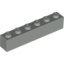 Набор LEGO Brick 1 x 6, Светло-серый