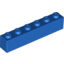 Набор LEGO Brick 1 x 6, Голубой
