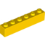 Набор LEGO Brick 1 x 6, Желтый