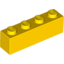 Набор LEGO Brick 1 x 4, Желтый
