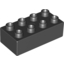Набор LEGO Brick 2 x 4, Черный